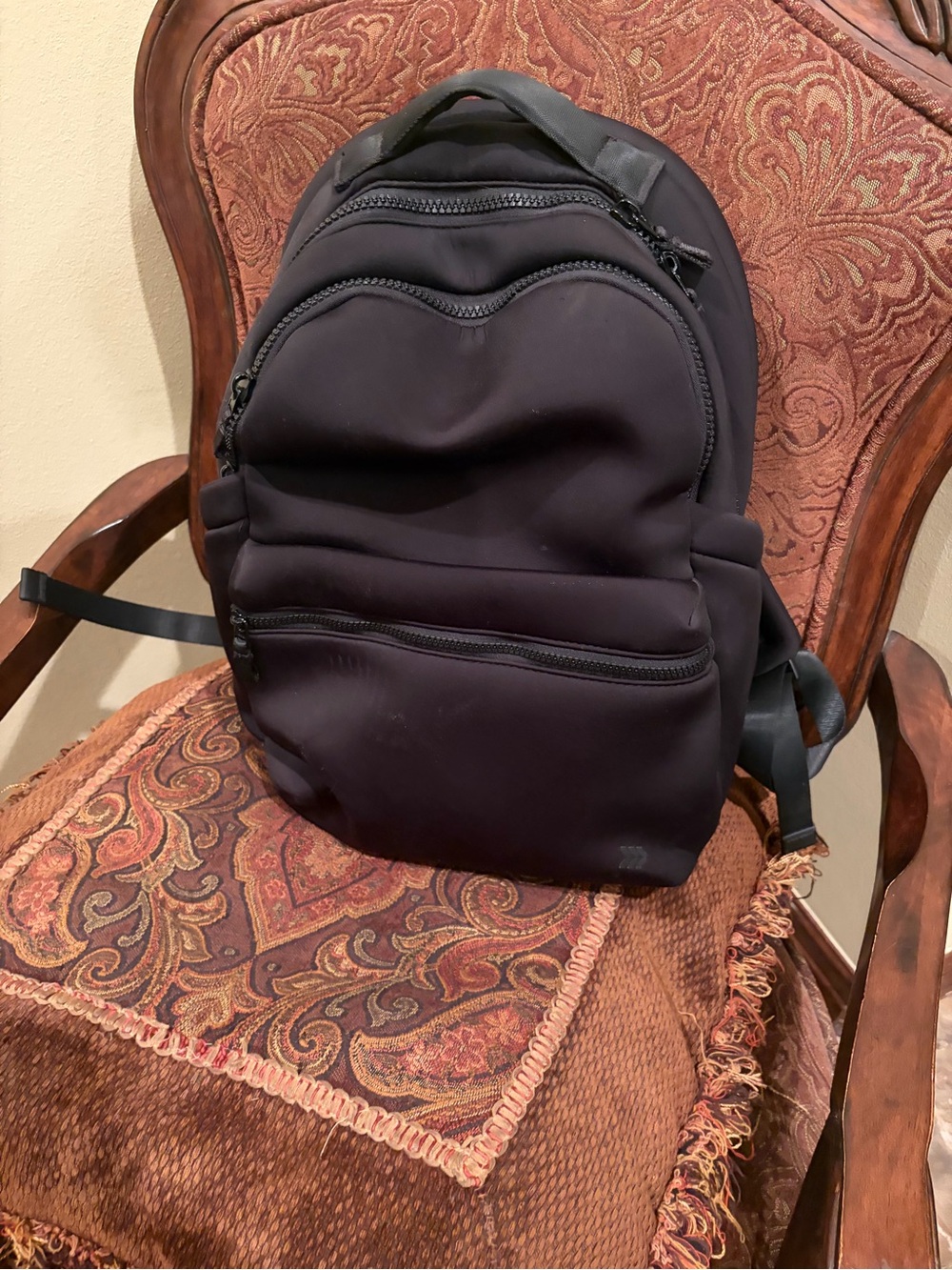 Target Black Men's Everyday Backpack with Multiple Zip Compartments